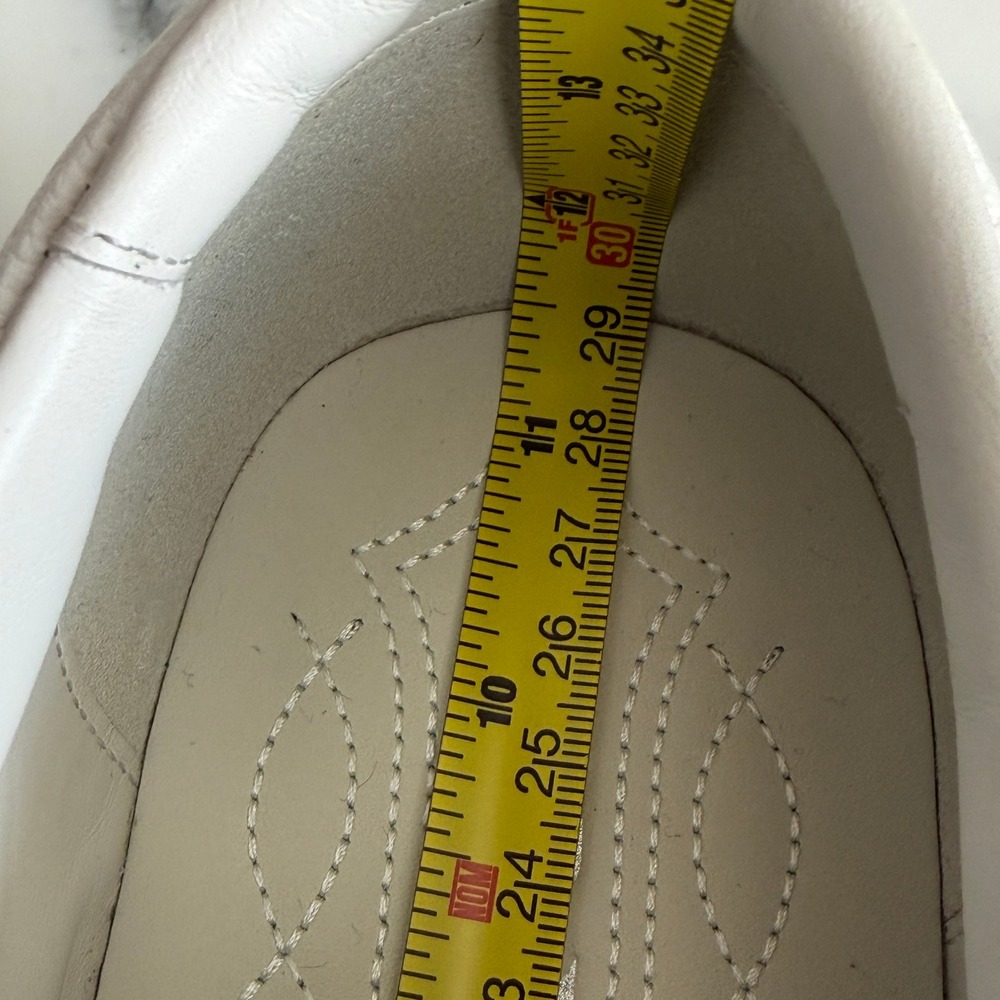 Prada Milano 2EE448 Mens White Pebbled Leather Low Top Sneakers, UK 10 - Picture 9 of 16